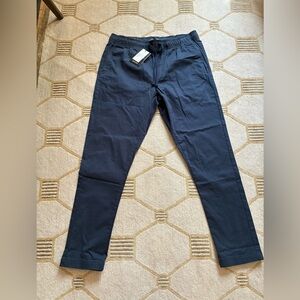 NWT Saks Fifth Avenue Stretch Chino Drawstring Pants